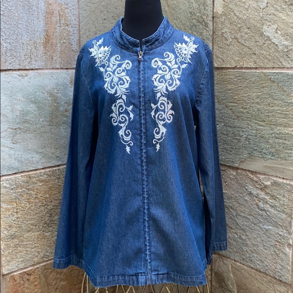 Gunit Fashions NY denim zip-up jacket